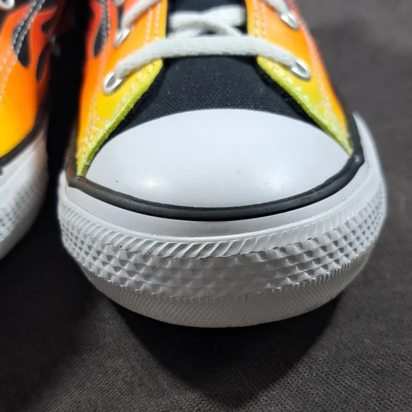 Converse Chuck Taylor All Star Archive Flame Black Ombre Sneakers VG US J3 W5 - Picture 5 of 16